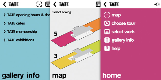tate modern multimedia tour selected screens